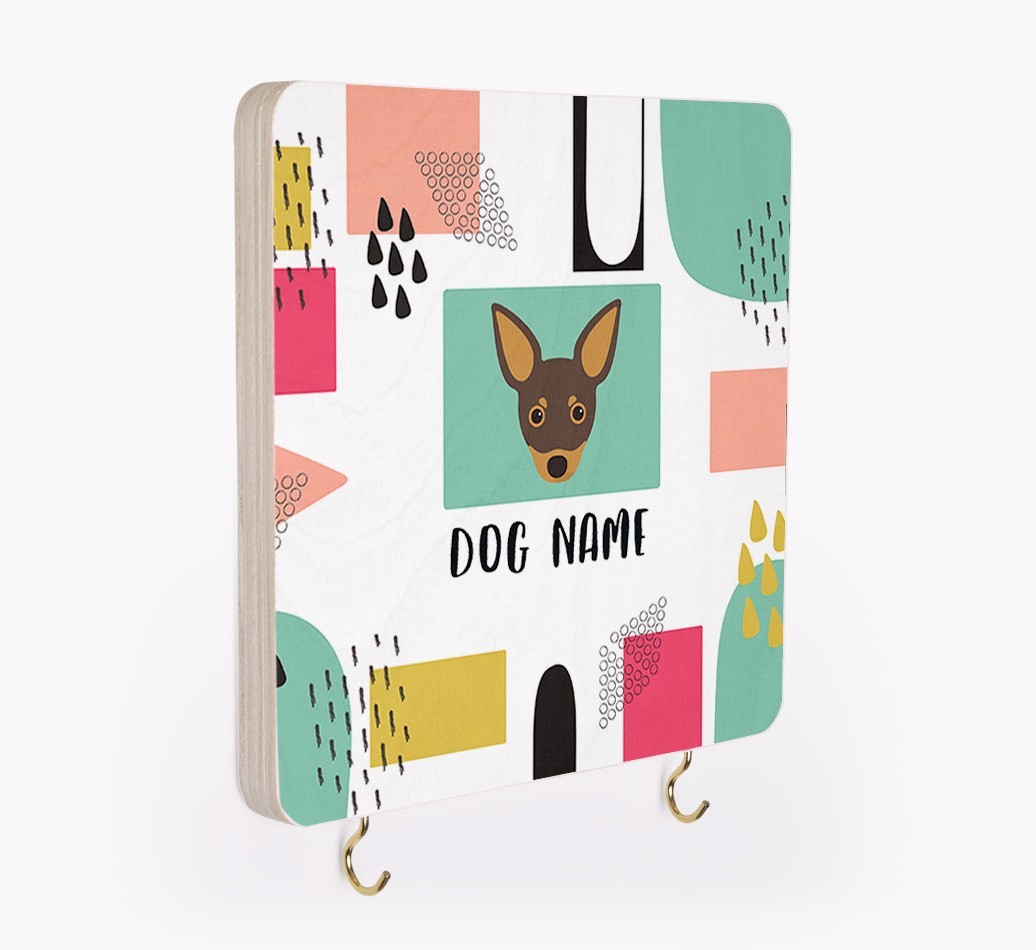 'Abstract Design' - Personalized {breedFullName} Lead & Collar Hanger