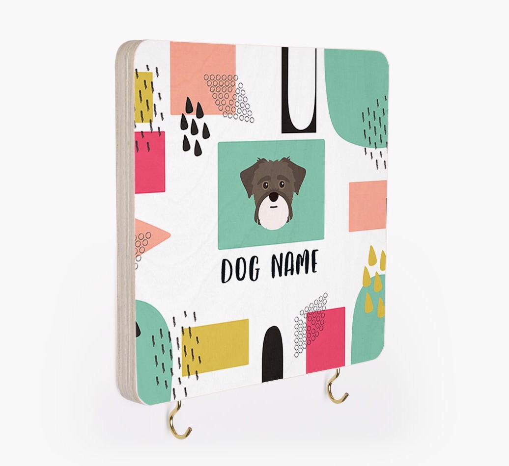 'Abstract Design' - Personalized {breedFullName} Lead & Collar Hanger