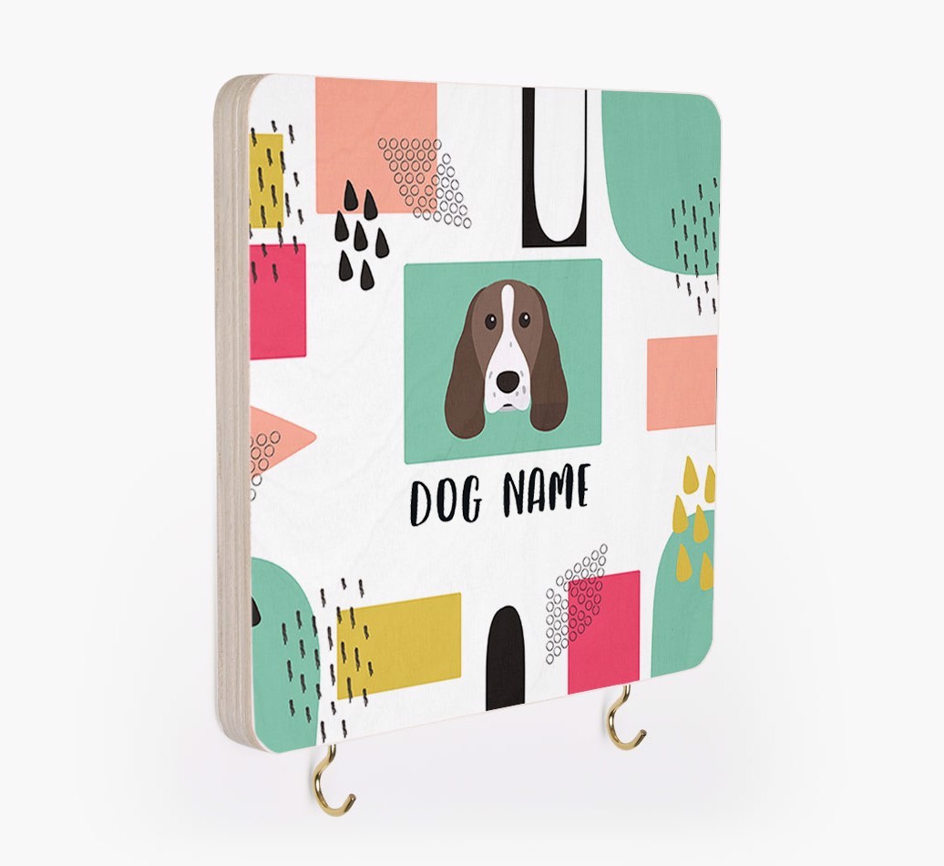 'Abstract Design' - Personalized {breedFullName} Lead & Collar Hanger