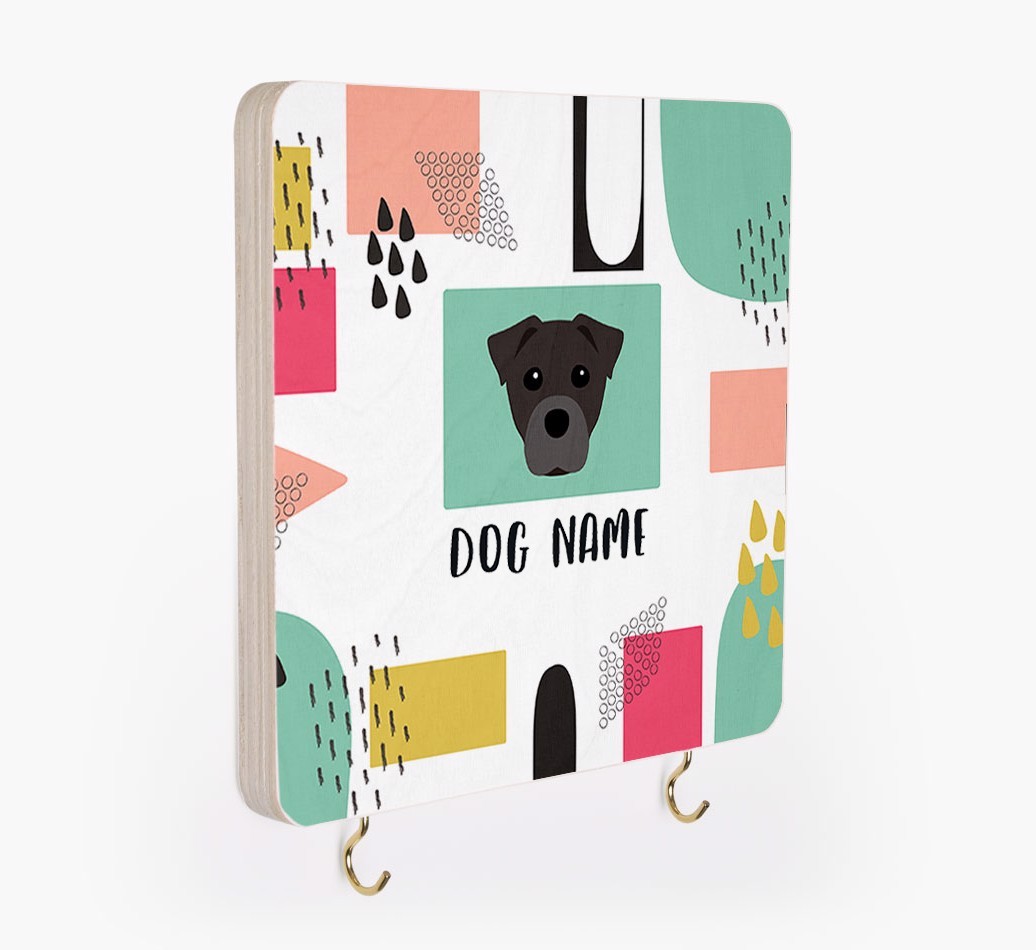 'Abstract Design' - Personalized {breedFullName} Lead & Collar Hanger