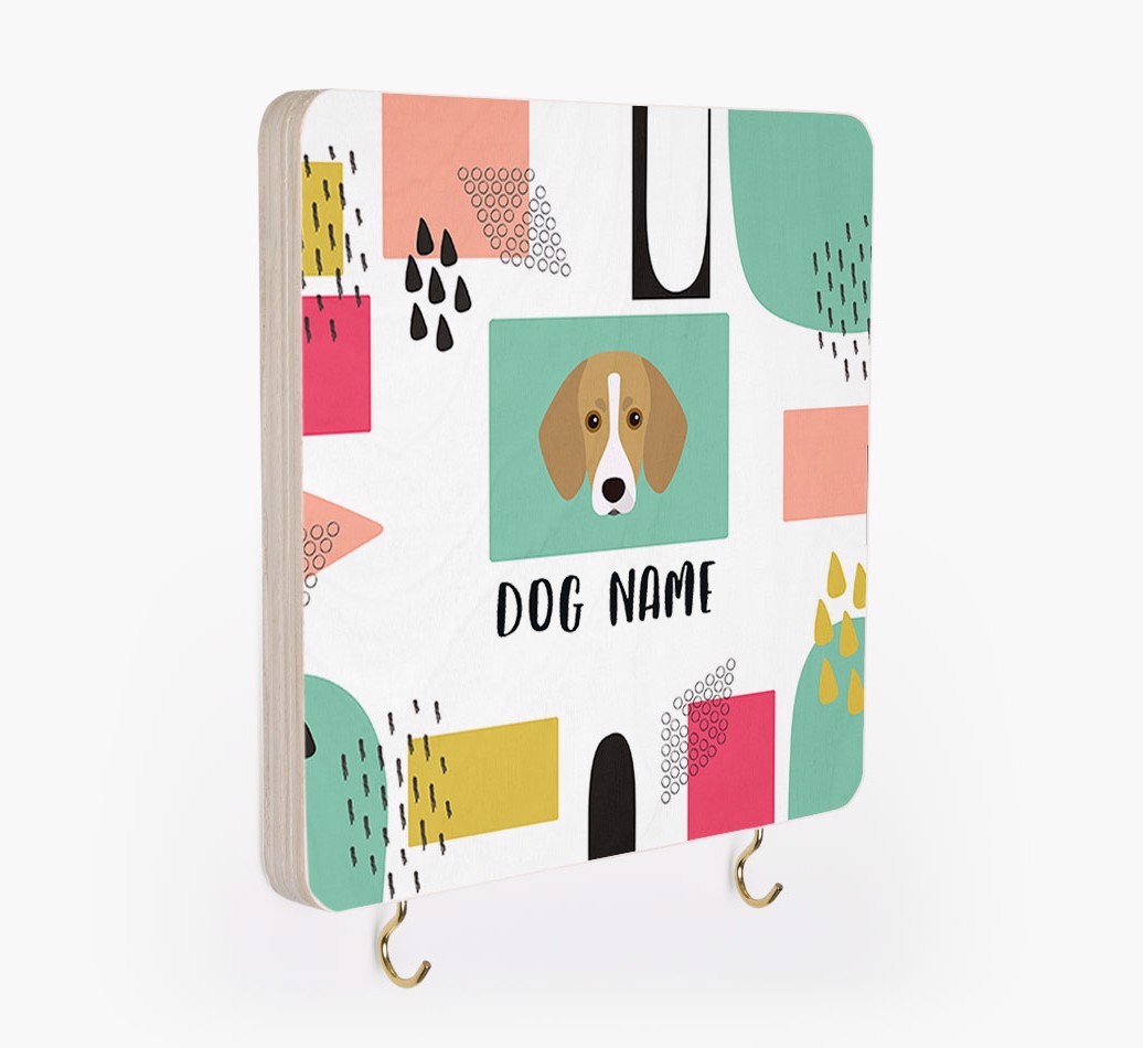 'Abstract Design' - Personalized {breedFullName} Lead & Collar Hanger