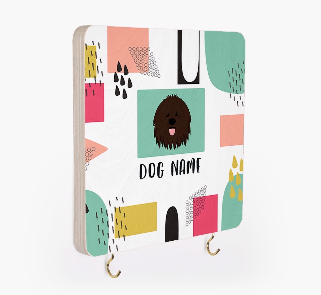 'Abstract Design' - Personalized {breedFullName} Lead & Collar Hanger