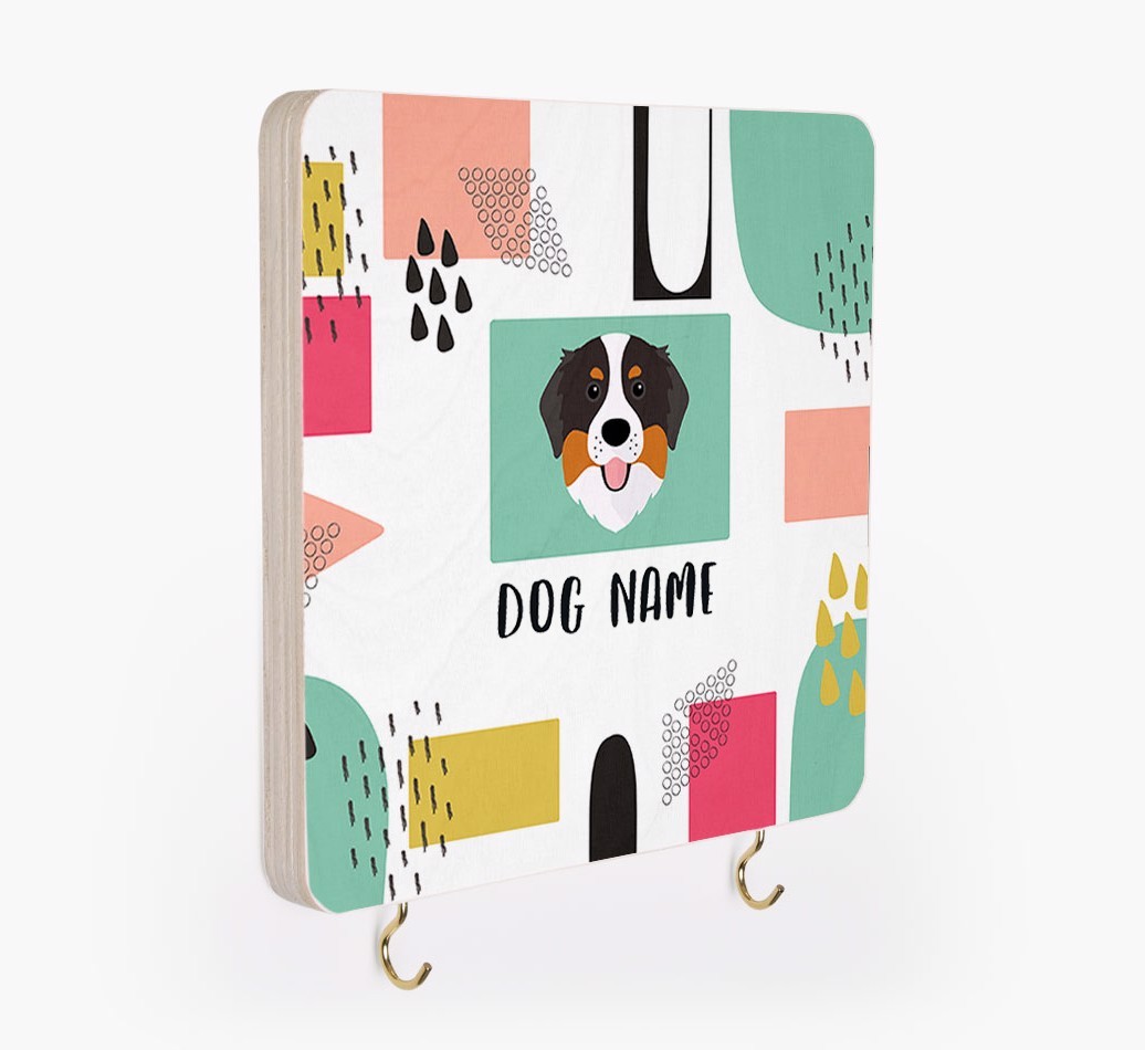 'Abstract Design' - Personalized {breedFullName} Lead & Collar Hanger