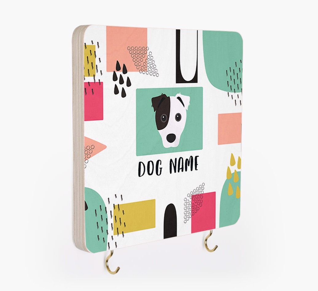 'Abstract Design' - Personalized {breedFullName} Lead & Collar Hanger