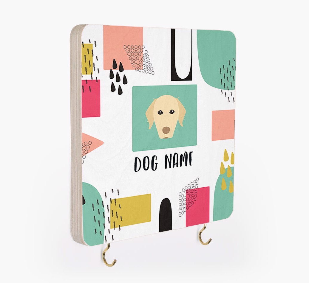 'Abstract Design' - Personalized {breedFullName} Lead & Collar Hanger