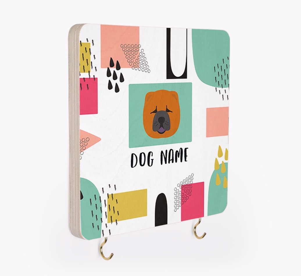 'Abstract Design' - Personalized {breedFullName} Lead & Collar Hanger