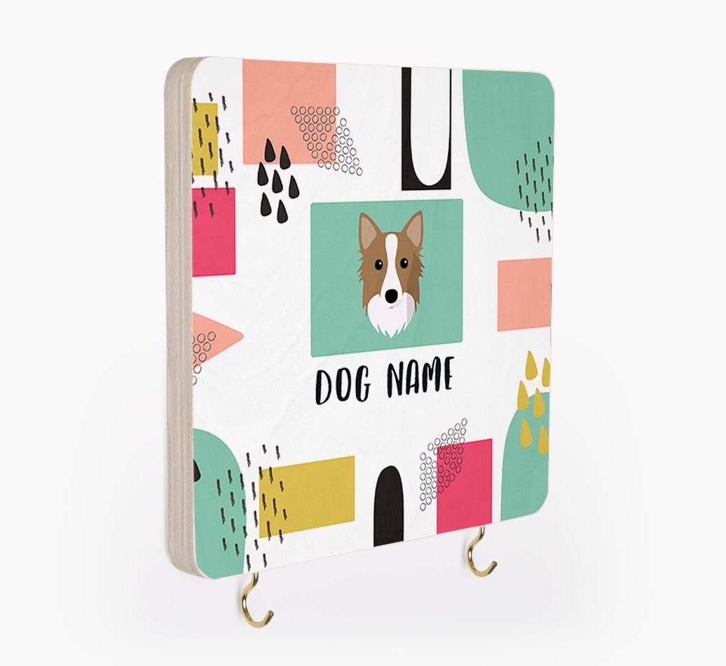 'Abstract Design' - Personalized {breedFullName} Lead & Collar Hanger