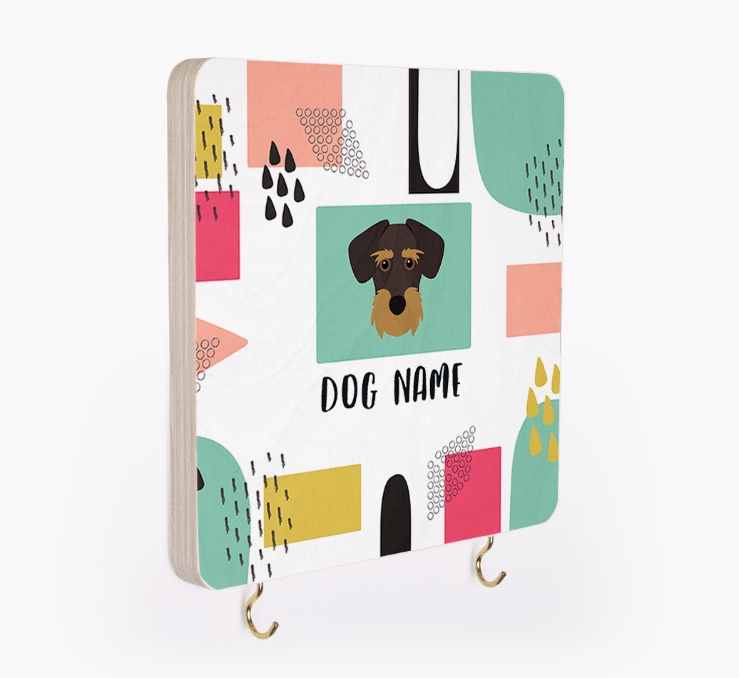 'Abstract Design' - Personalized {breedFullName} Lead & Collar Hanger