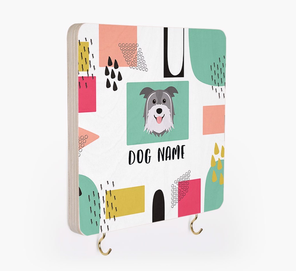 'Abstract Design' - Personalized {breedFullName} Lead & Collar Hanger