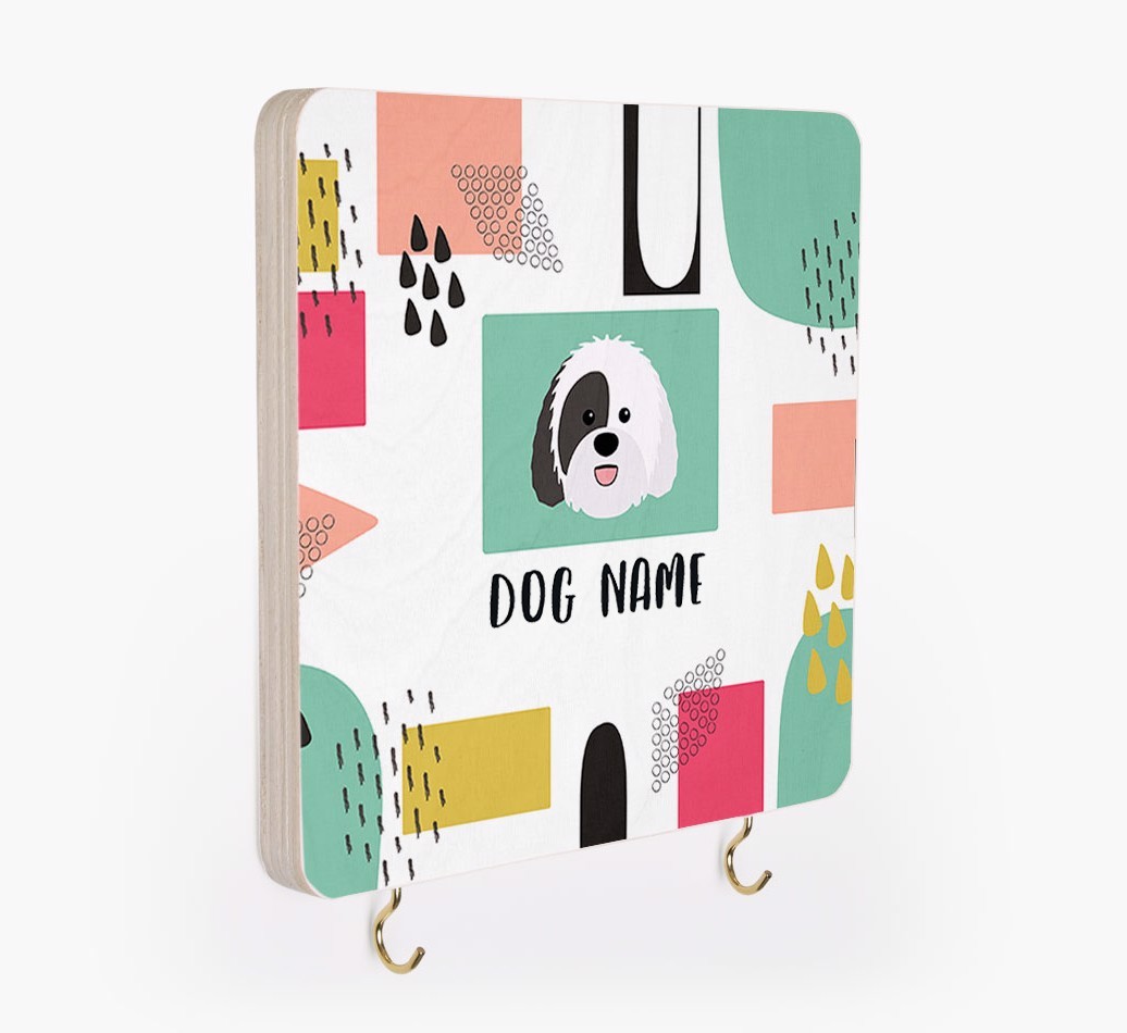 'Abstract Design' - Personalized {breedFullName} Lead & Collar Hanger
