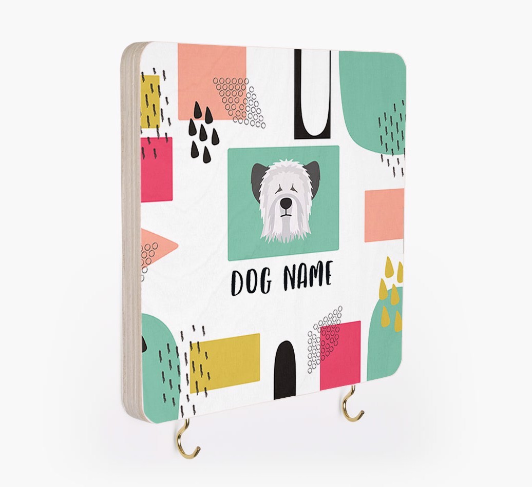'Abstract Design' - Personalized {breedFullName} Lead & Collar Hanger