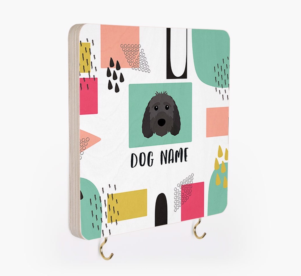 'Abstract Design' - Personalized {breedFullName} Lead & Collar Hanger