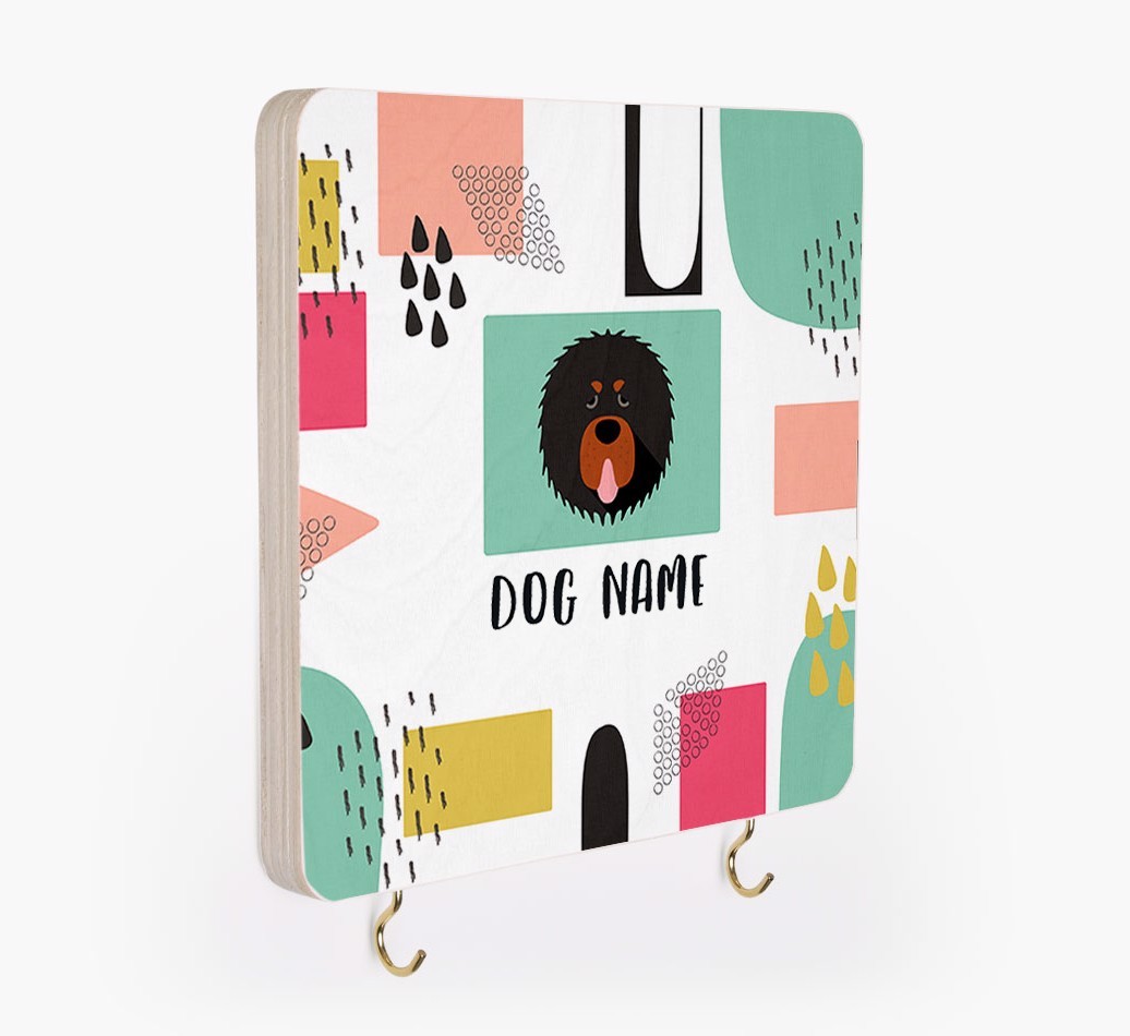 'Abstract Design' - Personalized {breedFullName} Lead & Collar Hanger