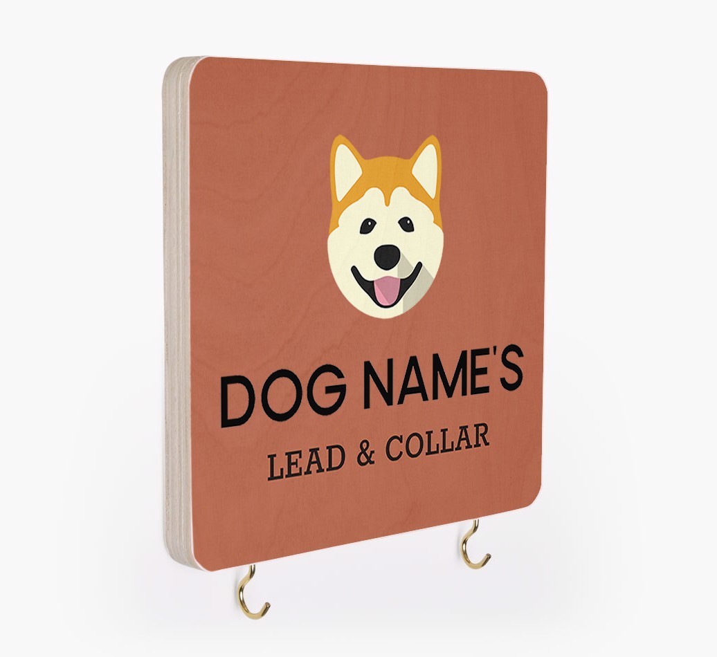 Personalized {breedFullName} Lead & Collar Hanger