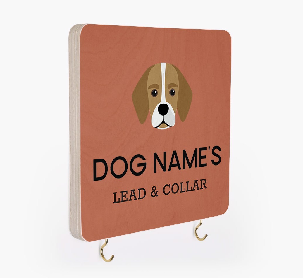 Personalized {breedFullName} Lead & Collar Hanger