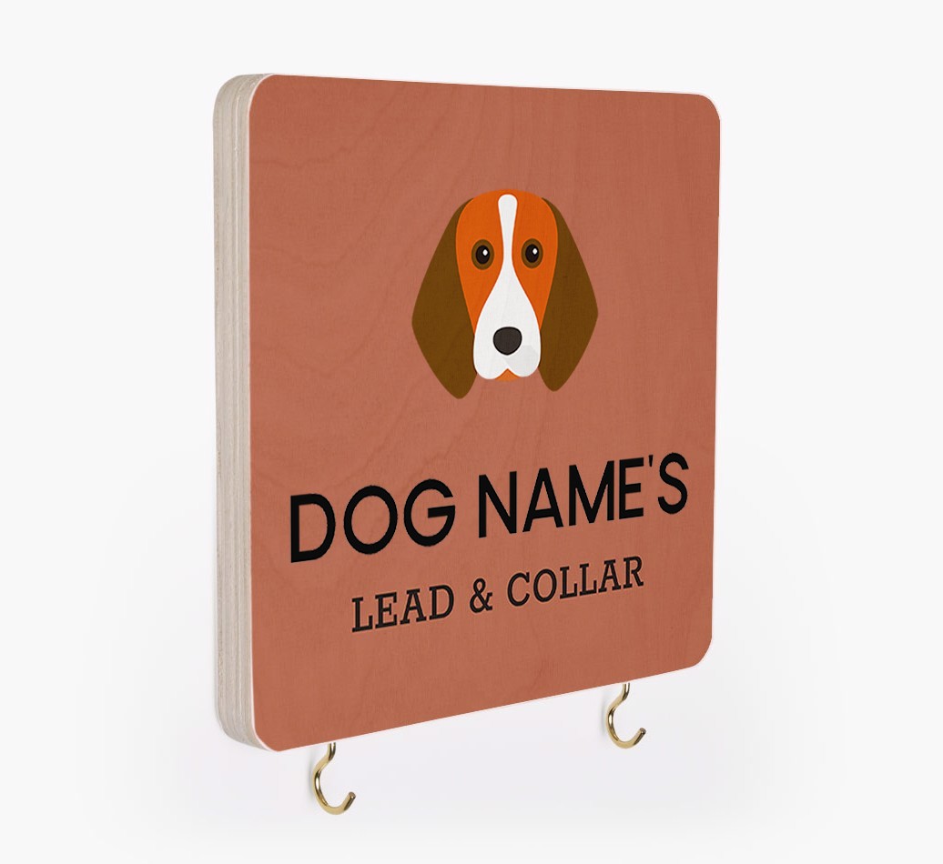 Personalized {breedFullName} Lead & Collar Hanger