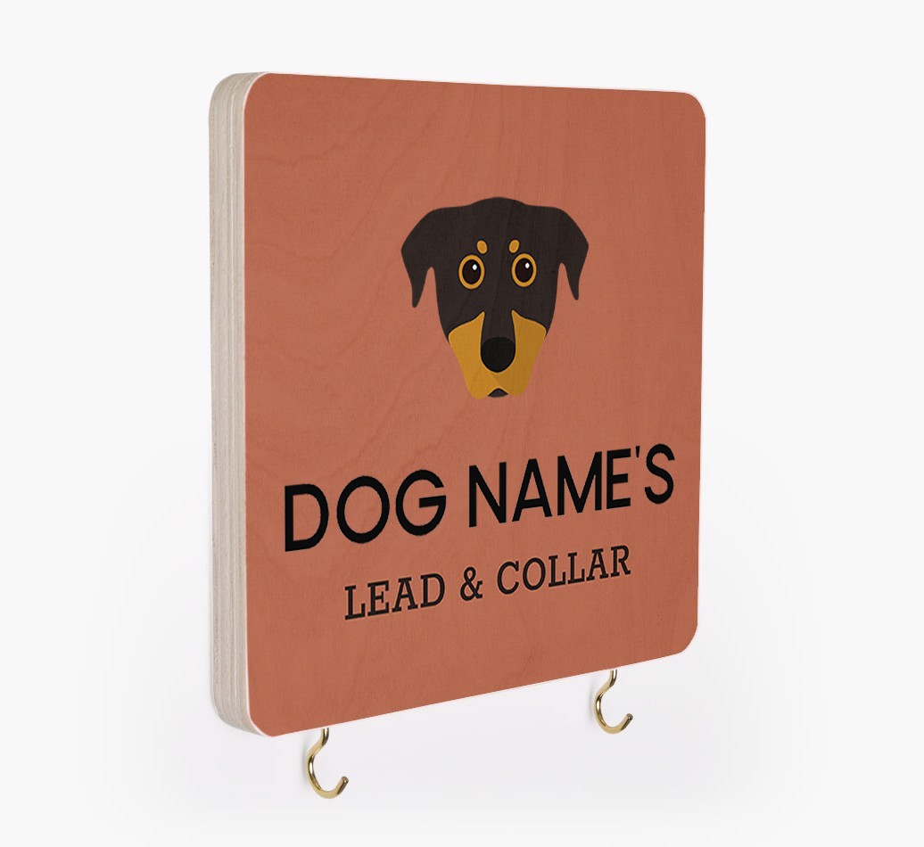 Personalized {breedFullName} Lead & Collar Hanger
