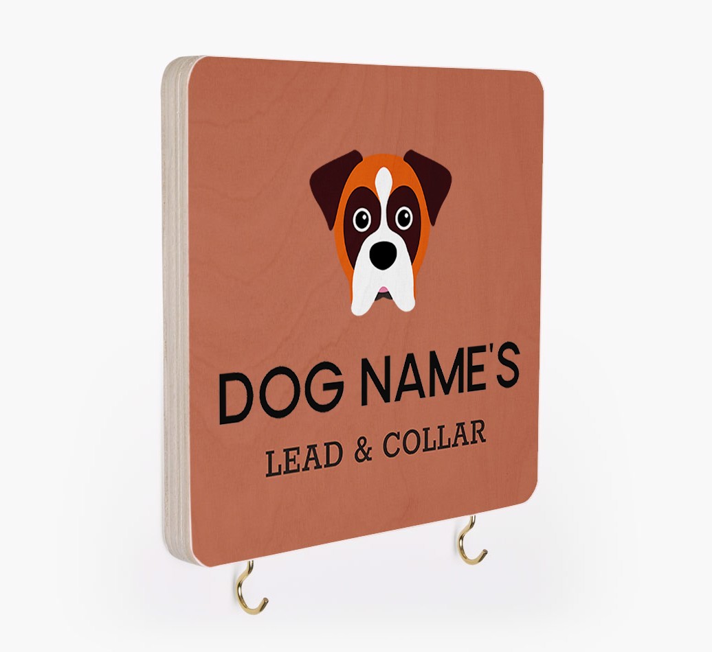 Personalized {breedFullName} Lead & Collar Hanger