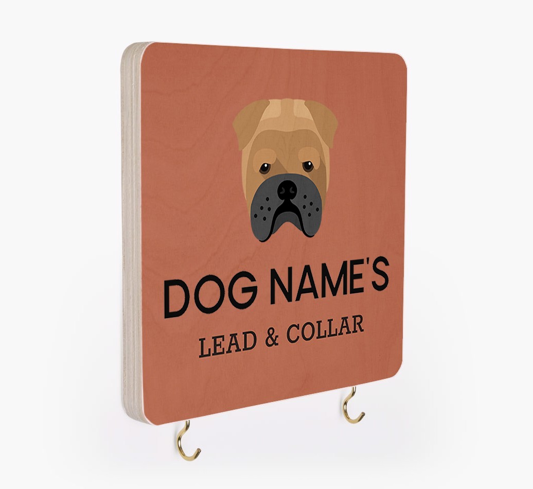 Personalized {breedFullName} Lead & Collar Hanger