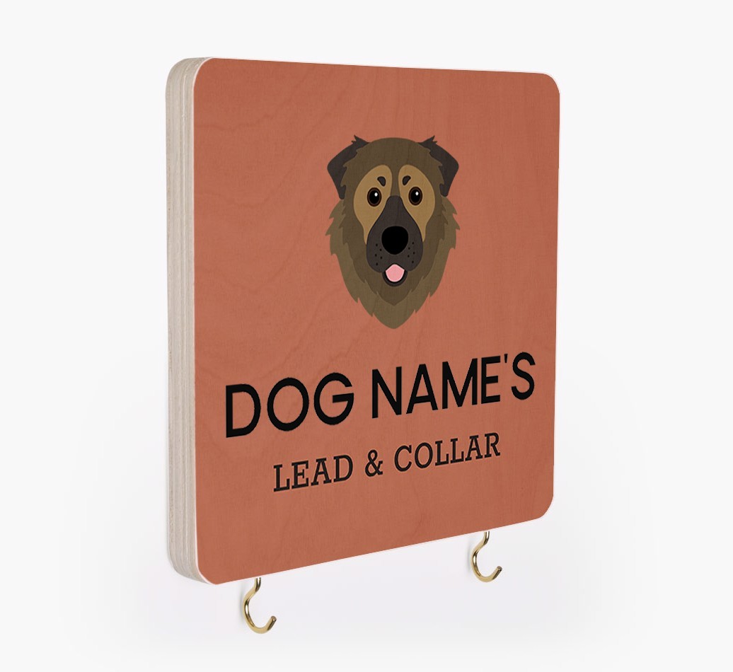 Personalized {breedFullName} Lead & Collar Hanger