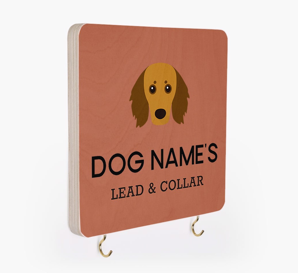 Personalized {breedFullName} Lead & Collar Hanger