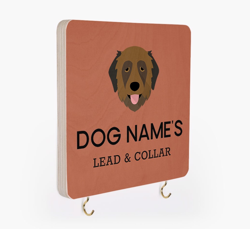 Personalized {breedFullName} Lead & Collar Hanger