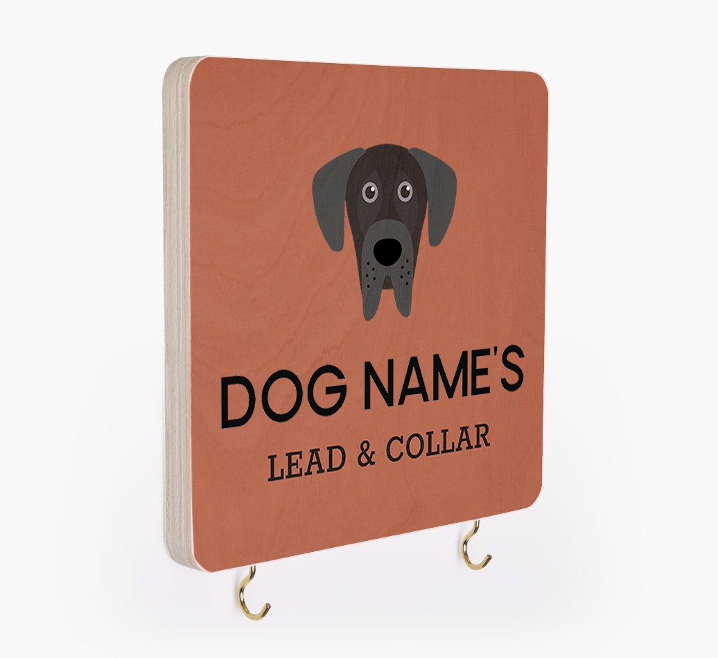 Personalized {breedFullName} Lead & Collar Hanger