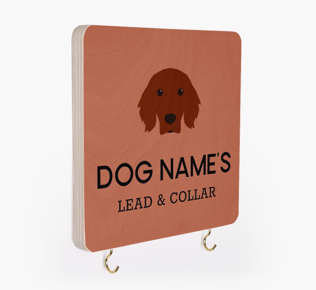 Personalized {breedFullName} Lead & Collar Hanger