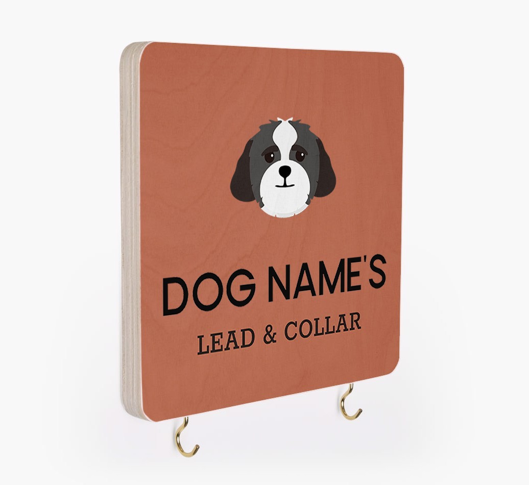 Personalized {breedFullName} Lead & Collar Hanger