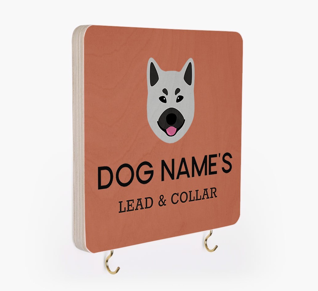 Personalized {breedFullName} Lead & Collar Hanger