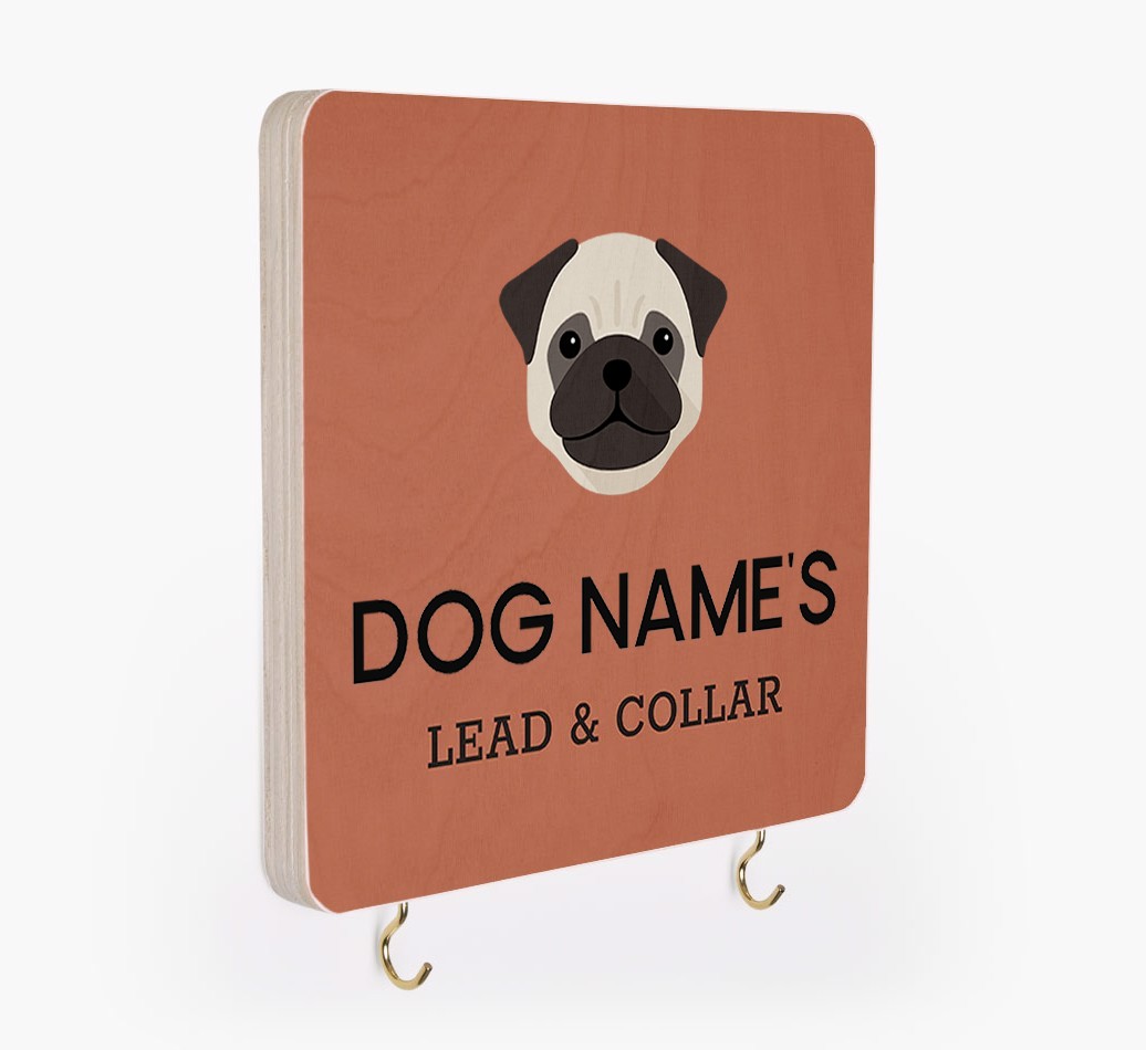 Personalized {breedFullName} Lead & Collar Hanger