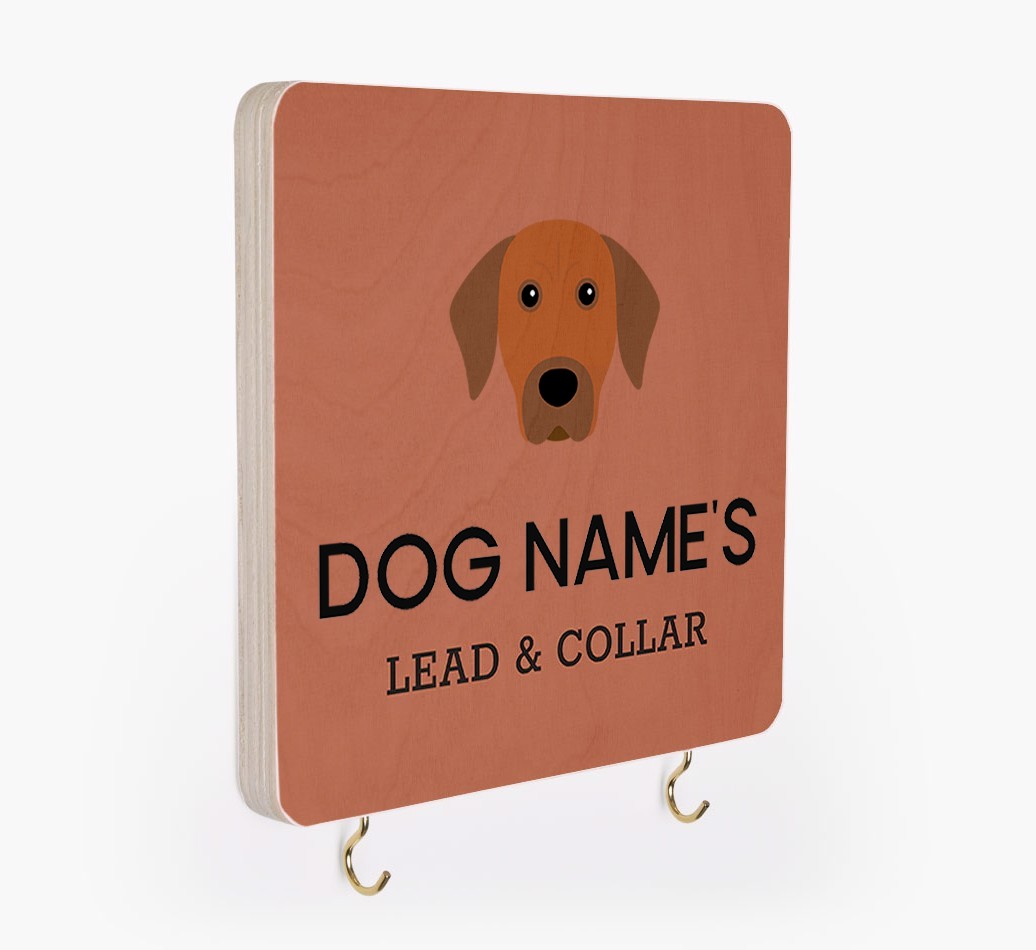 Personalized {breedFullName} Lead & Collar Hanger