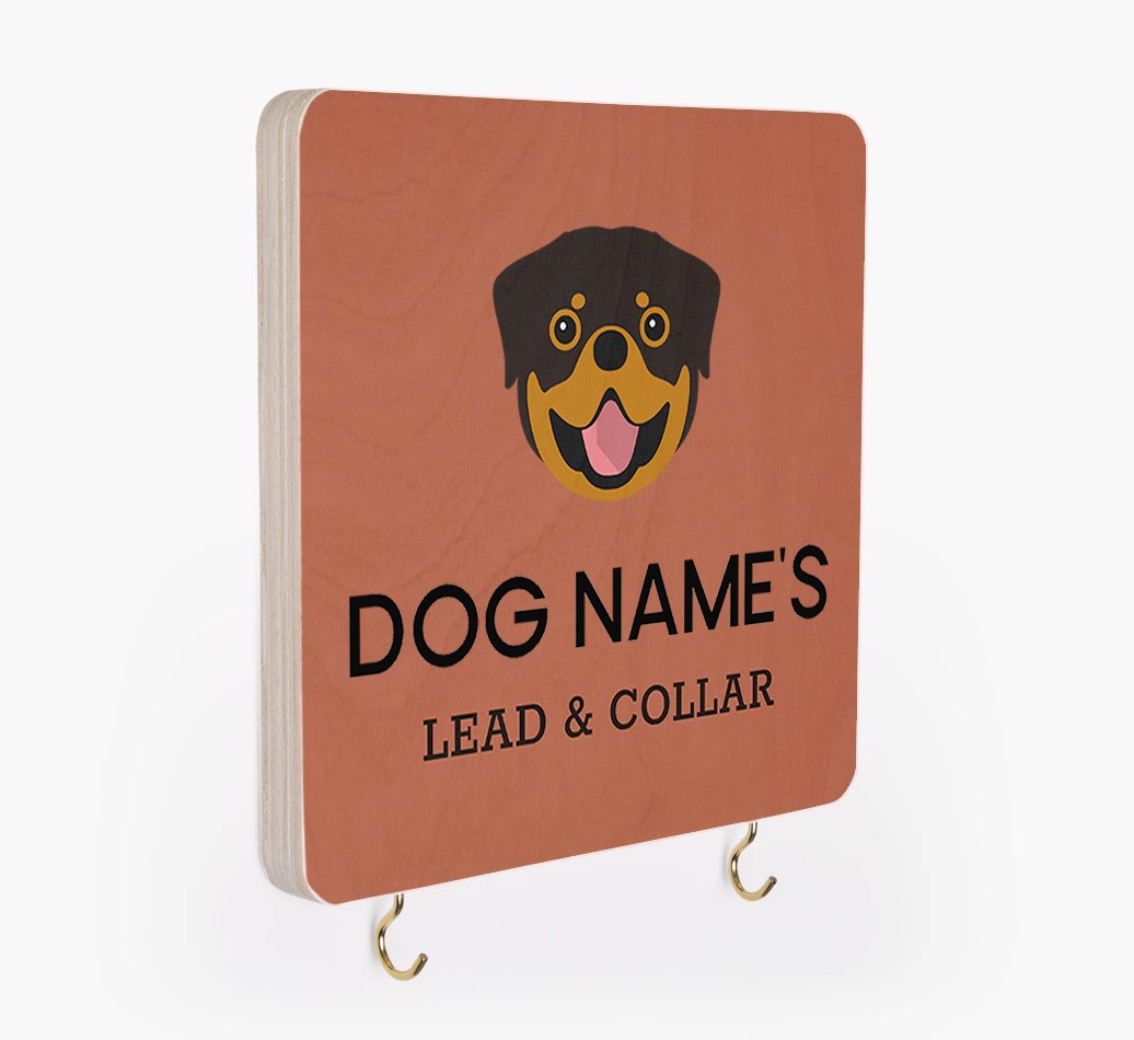 Personalized {breedFullName} Lead & Collar Hanger