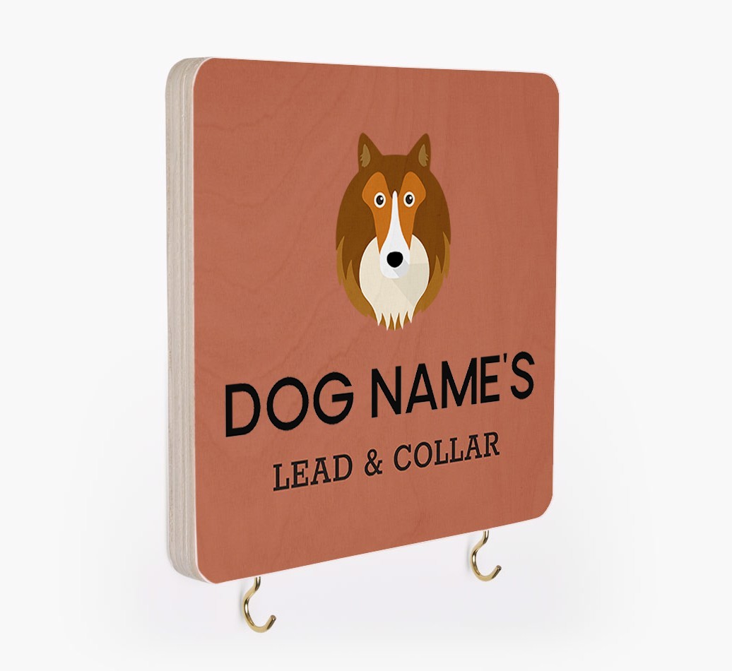 Personalized {breedFullName} Lead & Collar Hanger