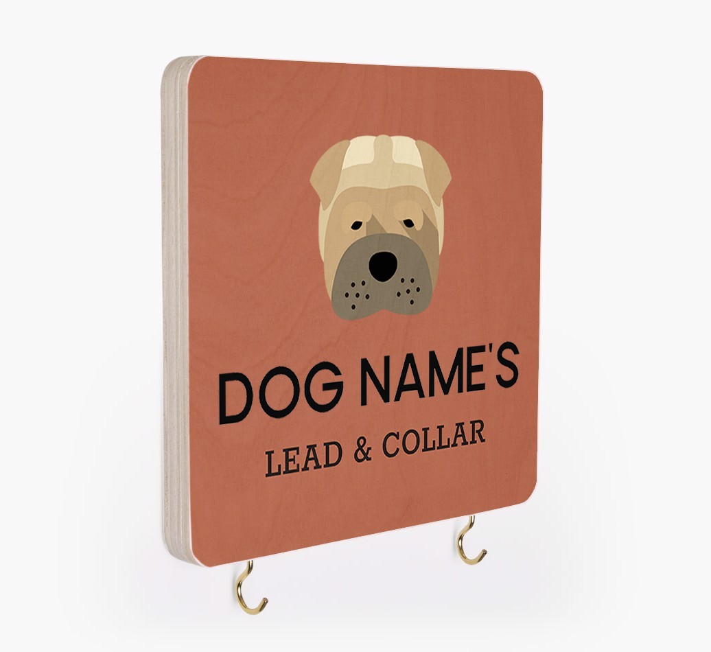 Personalized {breedFullName} Lead & Collar Hanger