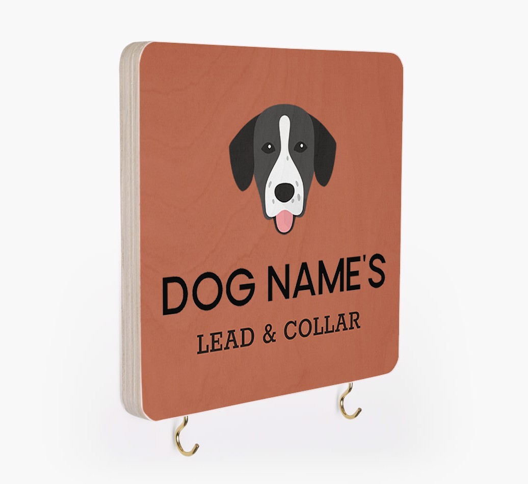 Personalized {breedFullName} Lead & Collar Hanger