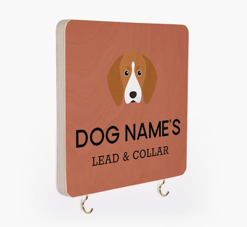Personalized {breedFullName} Lead & Collar Hanger