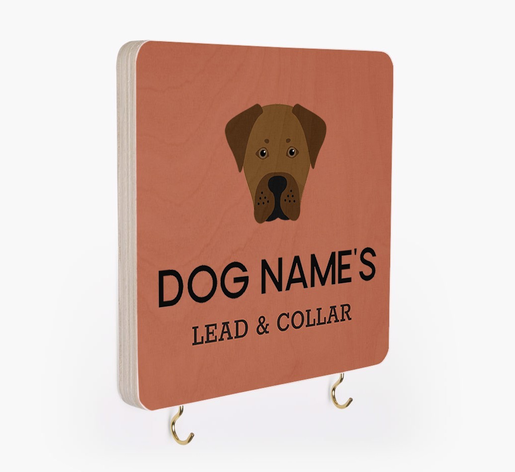Personalized {breedFullName} Lead & Collar Hanger