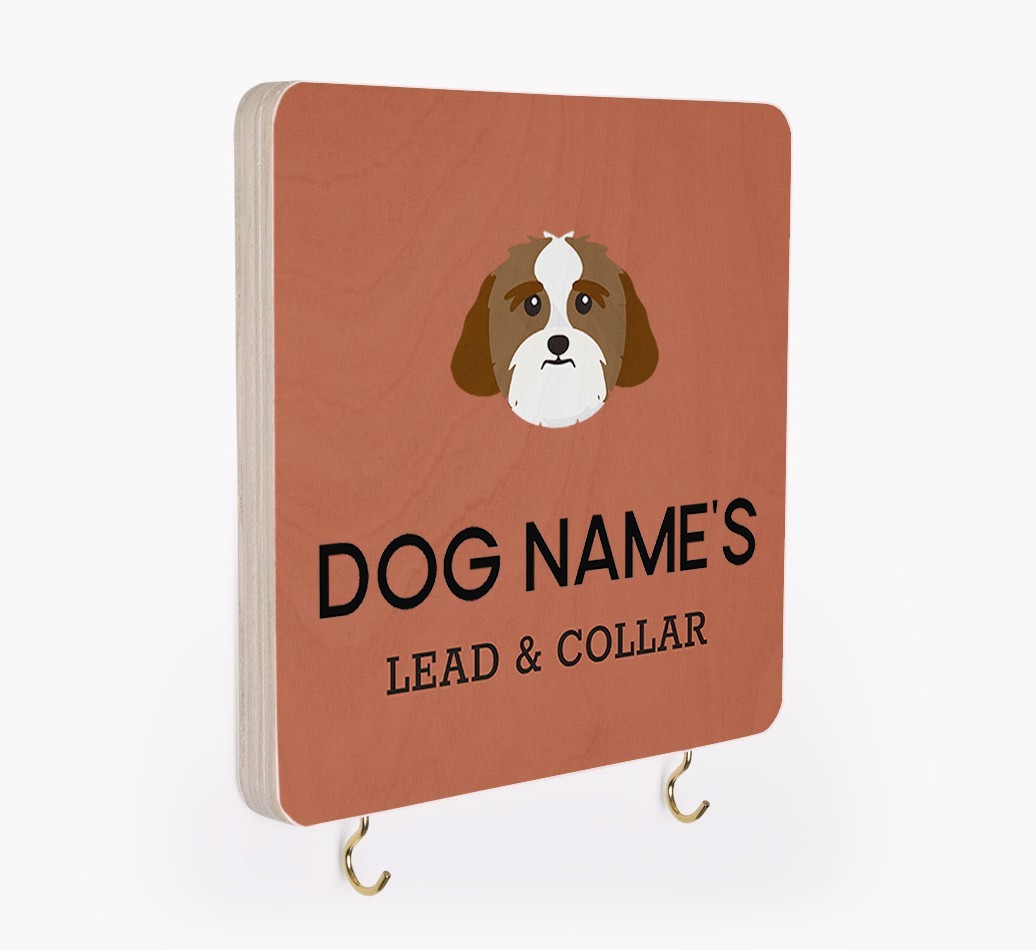 Personalized {breedFullName} Lead & Collar Hanger