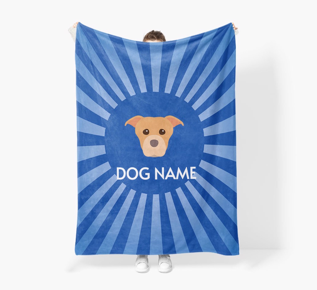'Spotlight' - Personalised {breedFullName} Blanket: Premium Sherpa Fleece