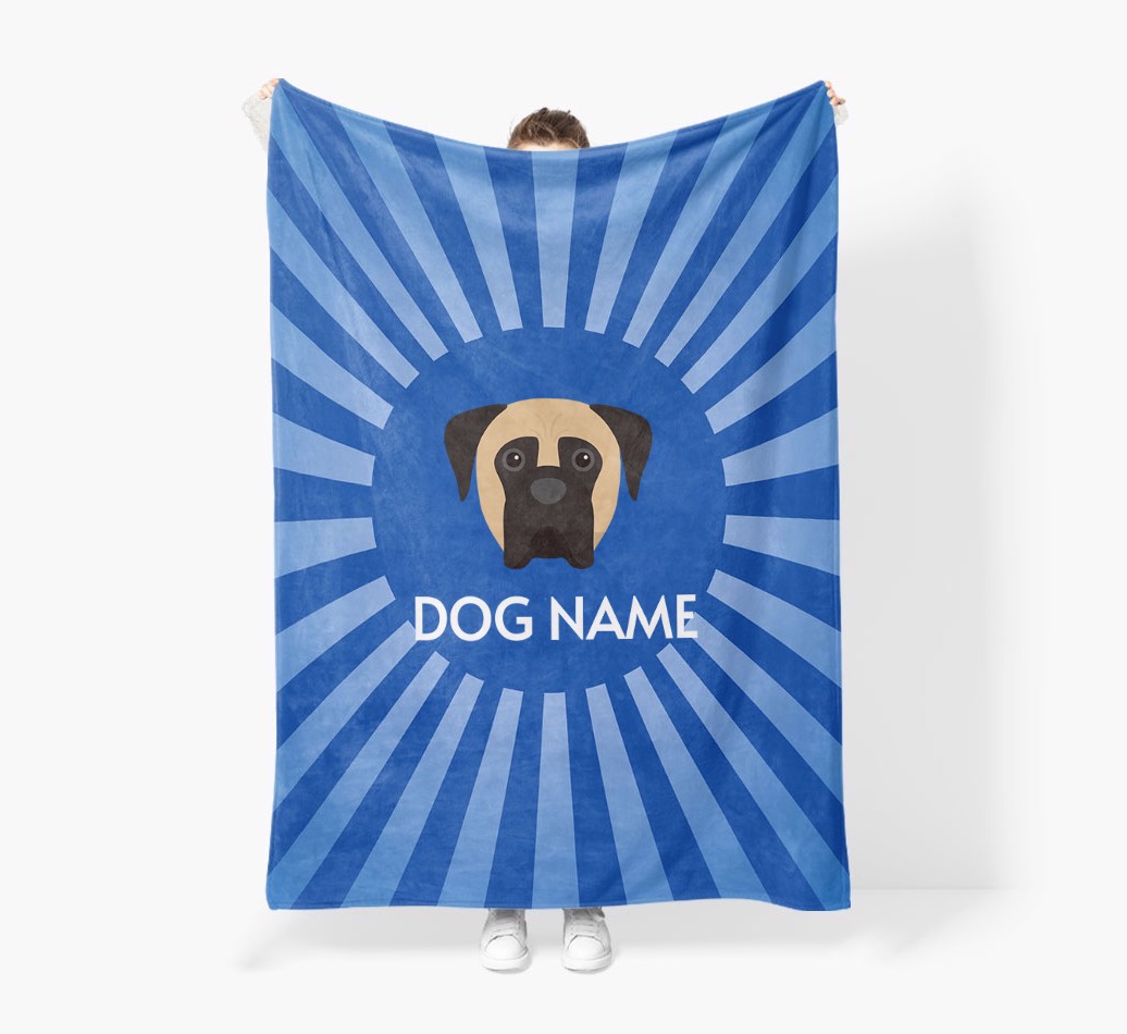 'Spotlight' - Personalised {breedFullName} Blanket: Premium Sherpa Fleece