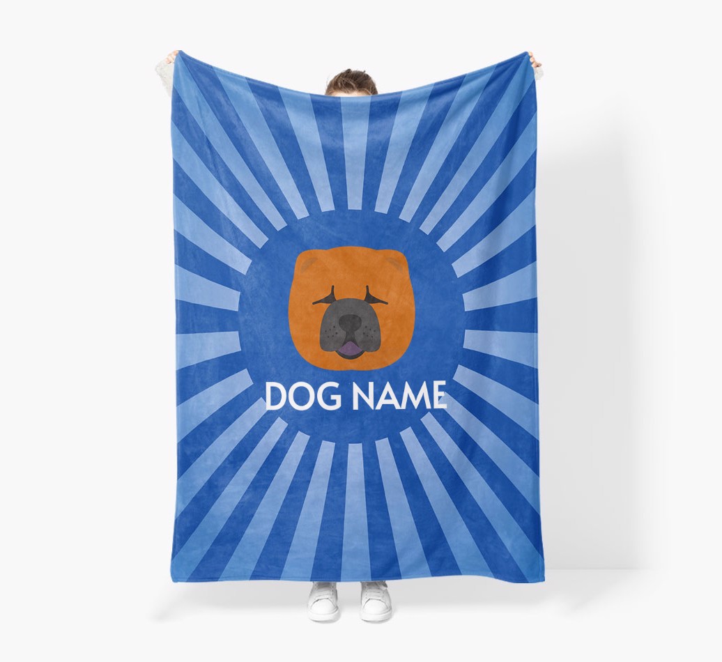 'Spotlight' - Personalised {breedFullName} Blanket: Premium Sherpa Fleece