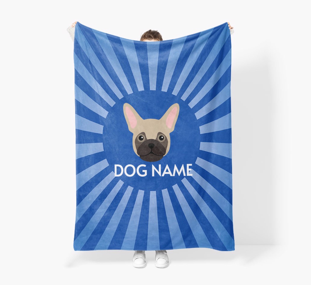 'Spotlight' - Personalised {breedFullName} Blanket: Premium Sherpa Fleece