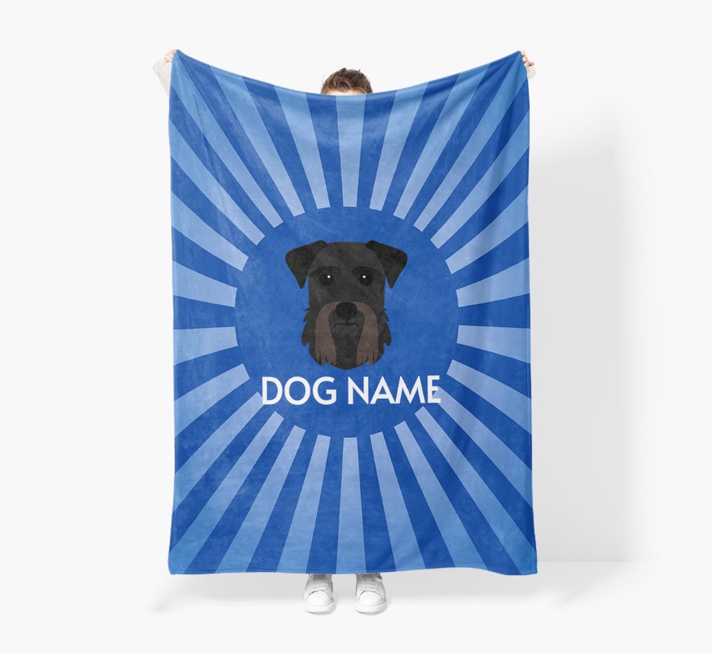 'Spotlight' - Personalised {breedFullName} Blanket: Premium Sherpa Fleece