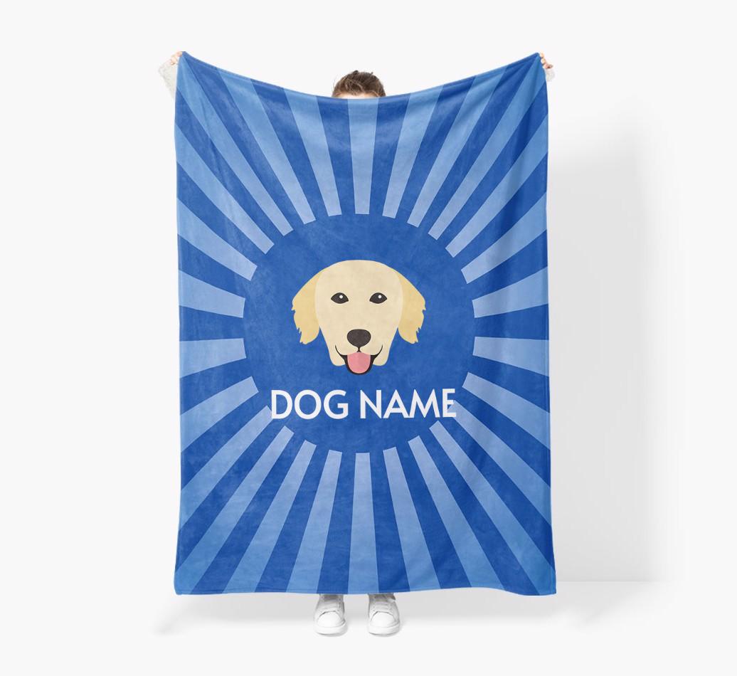 'Spotlight' - Personalised {breedFullName} Blanket: Premium Sherpa Fleece