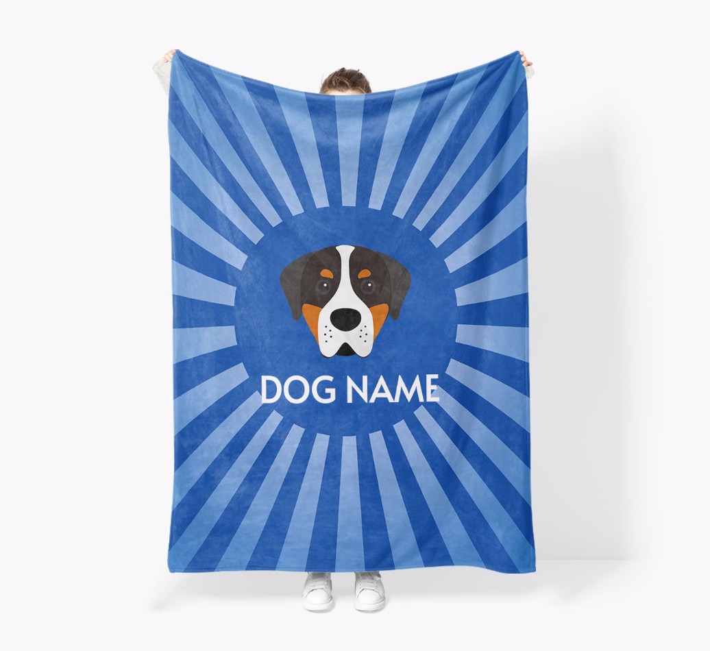 'Spotlight' - Personalised {breedFullName} Blanket: Premium Sherpa Fleece