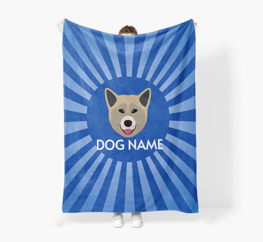 'Spotlight' - Personalised {breedFullName} Blanket: Premium Sherpa Fleece