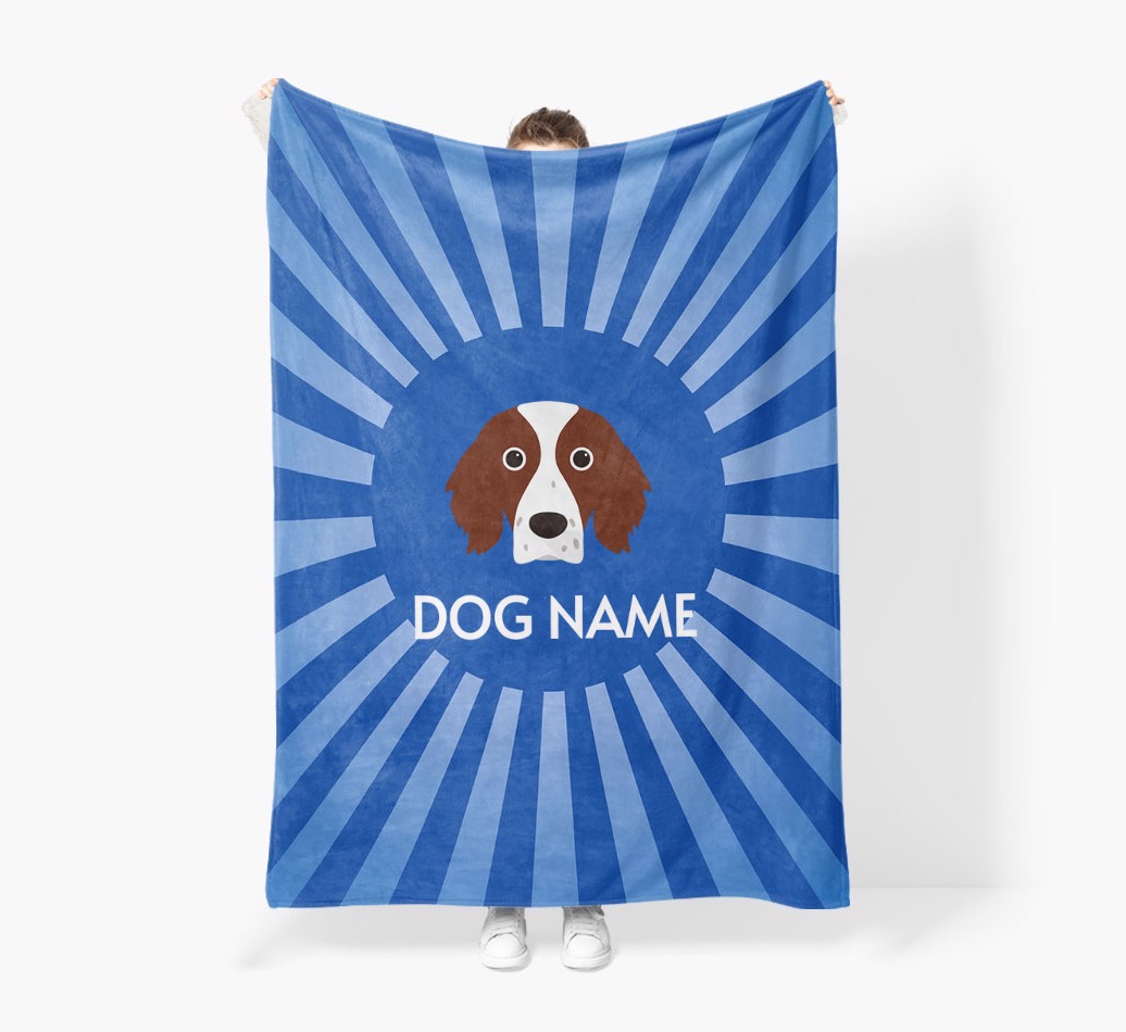 'Spotlight' - Personalised {breedFullName} Blanket: Premium Sherpa Fleece