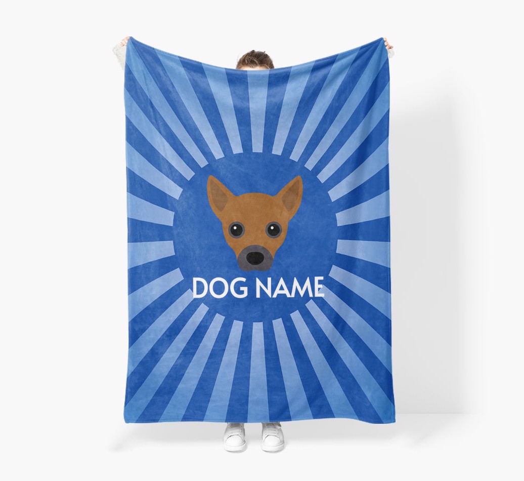 'Spotlight' - Personalised {breedFullName} Blanket: Premium Sherpa Fleece