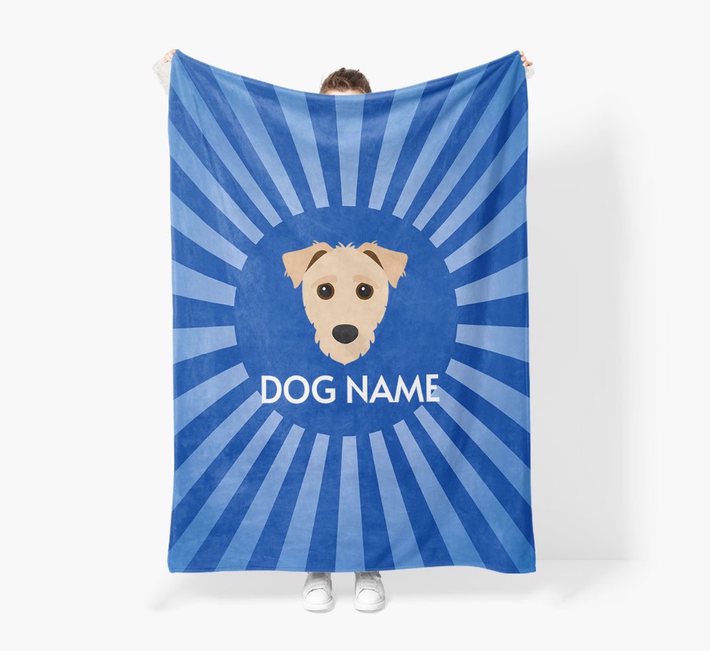 'Spotlight' - Personalised {breedFullName} Blanket: Premium Sherpa Fleece